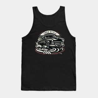 Classic Car 50s Style - American Muscle Car - Hot Rod and Rat Rod Rockabilly Retro Collection Tank Top